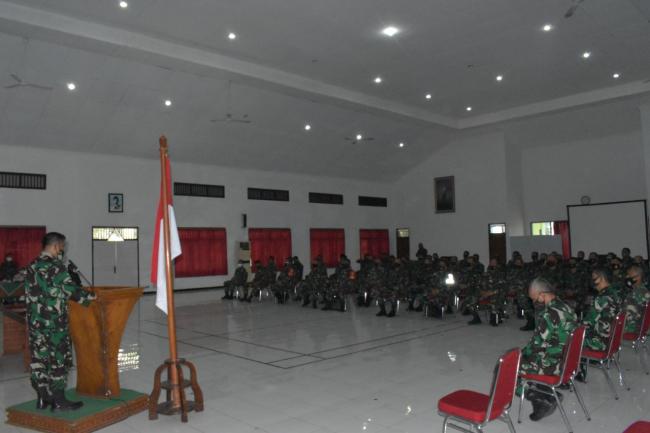 Korem 071/Wijayakusuma Gelar Pembekalan MTT Katpuanter TNI AD TA. 2021
